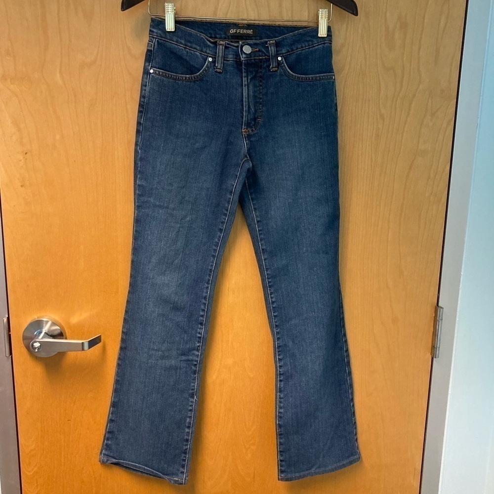 GIANFRANCO FERRE Sz 26 Vintage Straight Slight Flare Leg Jeans